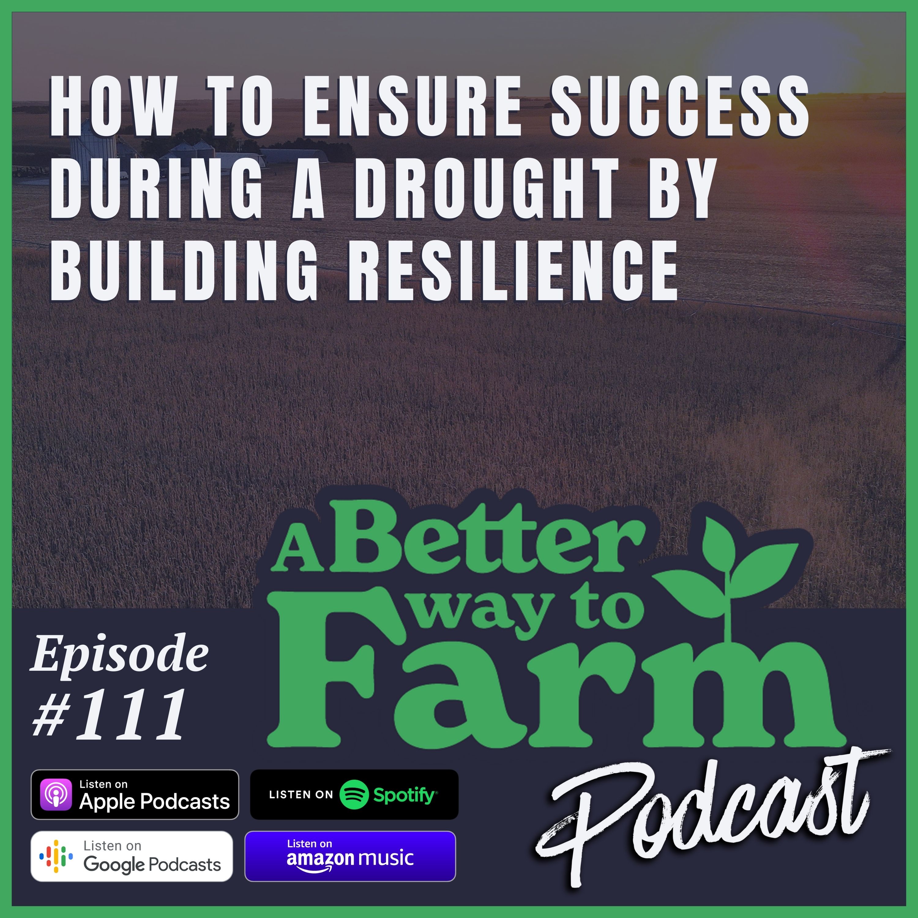 111: How To Ensure Success During a Drought By Building Resilience