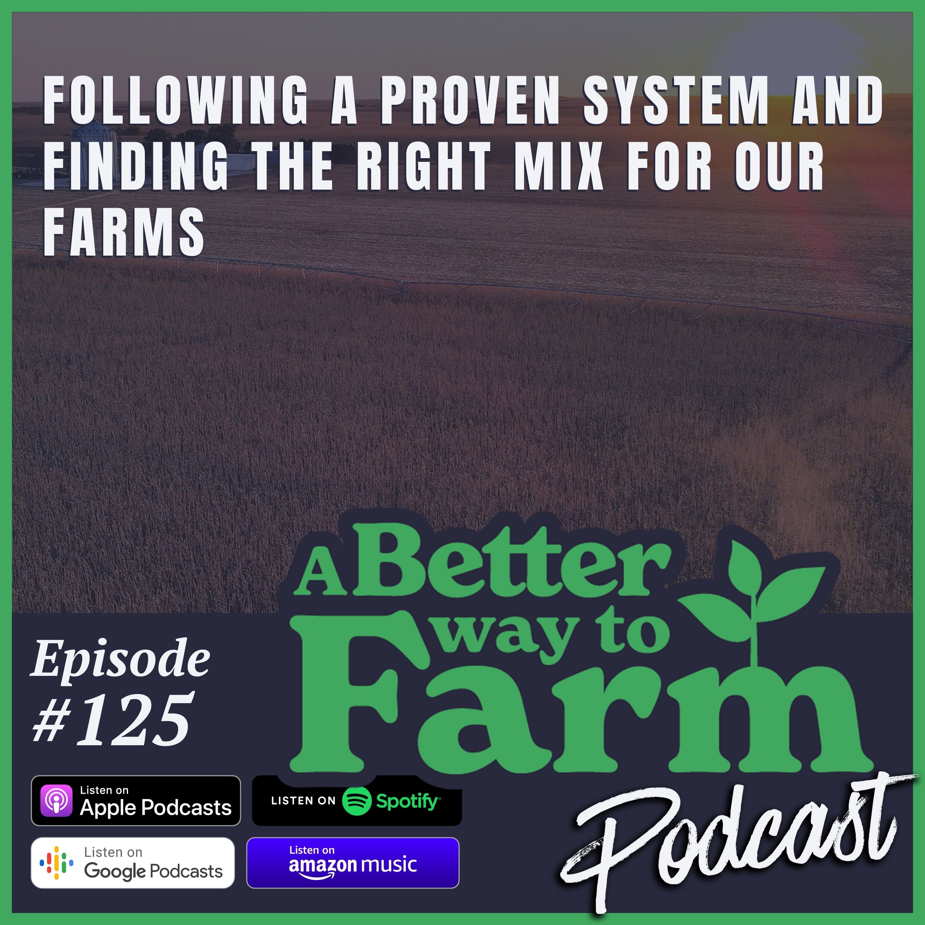 125: Following A Proven System and Finding the Right Mix For Our Farms
