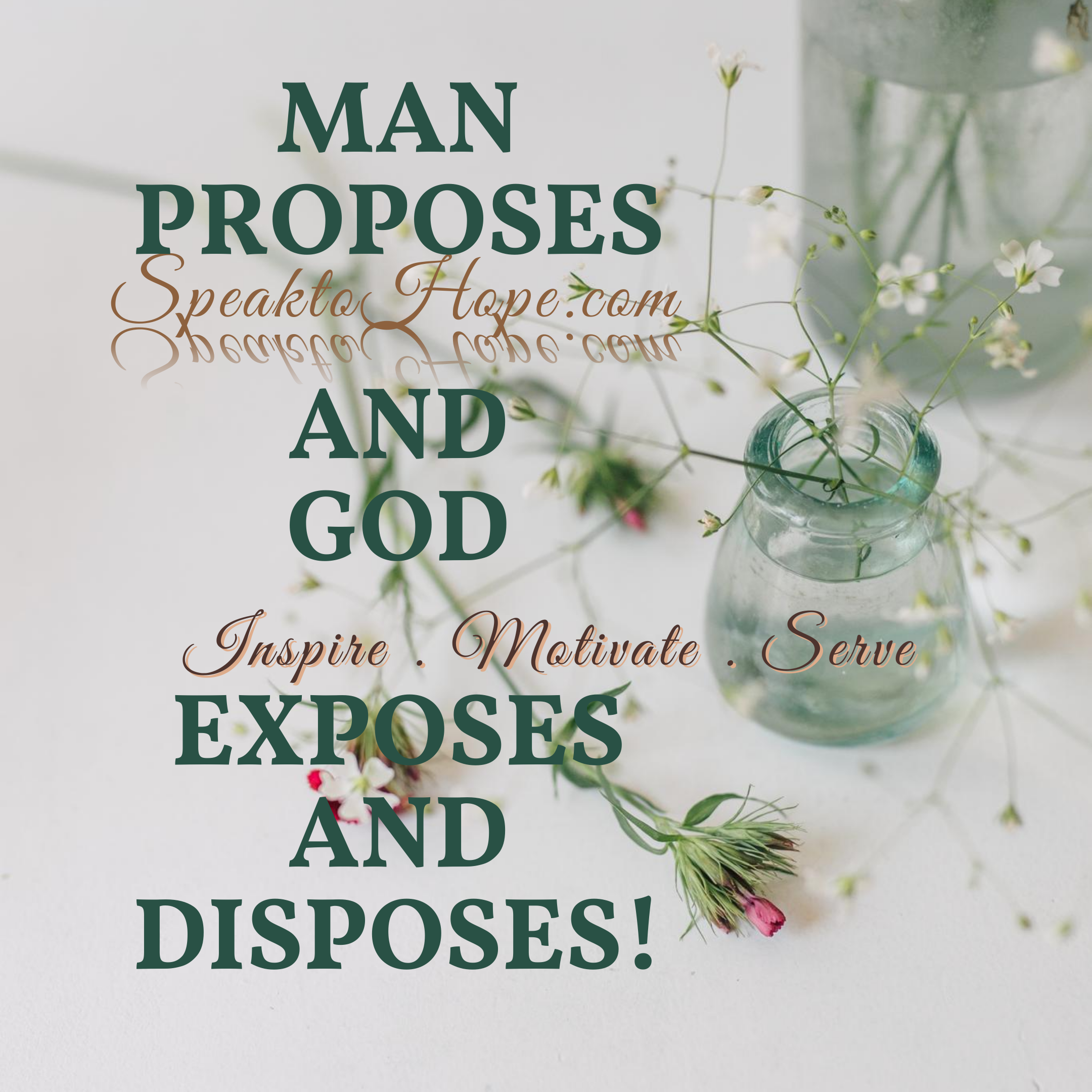 Proverb Man proposes, God disposes written on bunch of sticky, Stock Photo,  Picture And Low Budget Royalty Free Image. Pic. ESY-004593094 | agefotostock