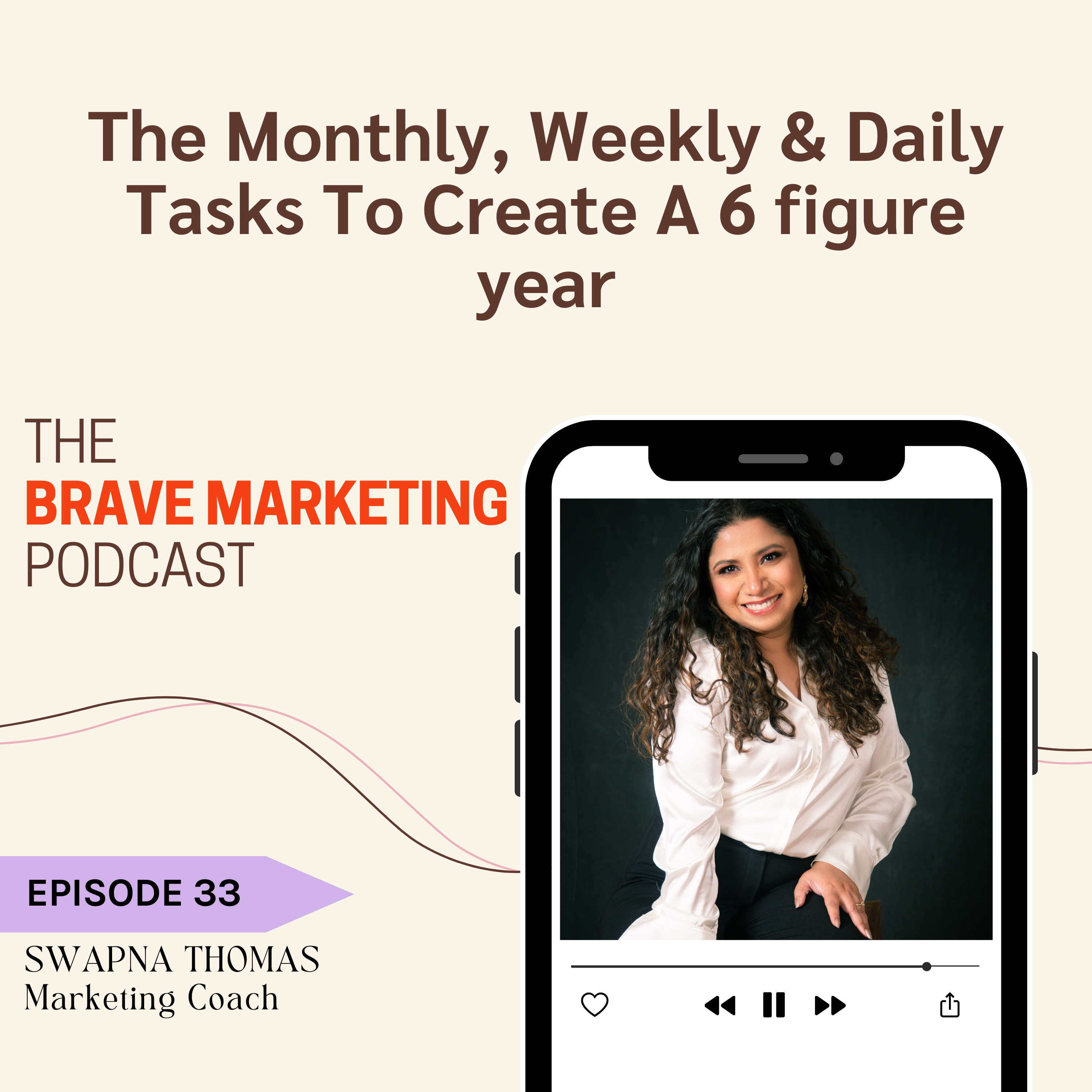 The Monthly, Weekly & Daily Tasks To Create A 6 figure year